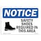 Signmission OSHA Sign, Safety Shoes Required Area Symbol, 18in X 12in Rigid Plastic, 18" W, 12" H, Landscape OS-NS-P-1218-L-16535 - alternate 1